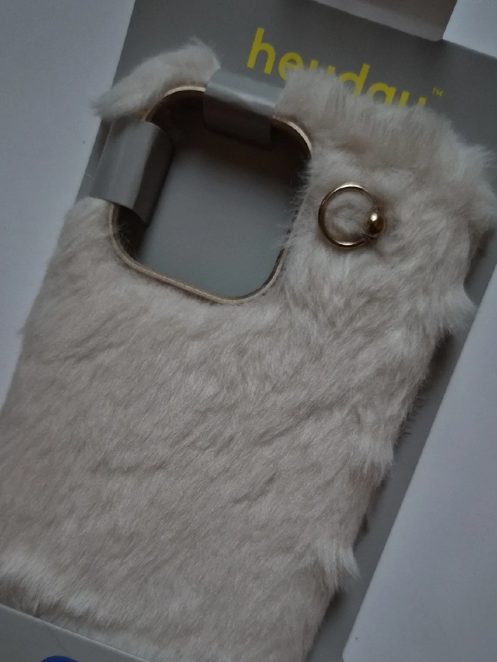 Heyday Cream Faux Fur iPhone 15 Pro Max Phone Case